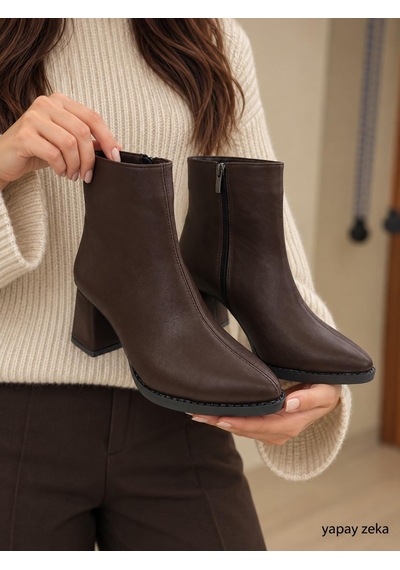 Moda Onn Kadın Çıkarılabilir Taş Ve Metal Detaylı Diz Altı Çizme 2'si 1 Arada Topuklu Bot Ve Çizme Modeli Kahverengi Moda Onn Kadın Çıkarılabilir Taş Ve Metal Detaylı Diz Altı Çizme 2'si 1 Arada Topuklu Bot Ve Çizme Modeli Kahverengi