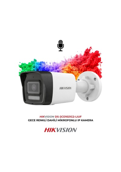 Ds-2cd1021g2-lıuf 2mp Hybrid Light Gece Renkli Poe Bullet Ip Kamera