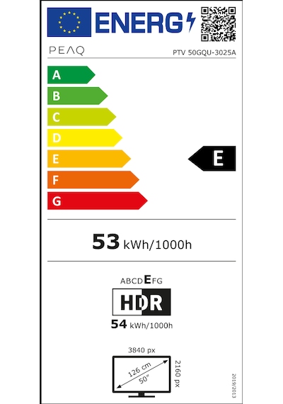 PEAQ 50Q80 50" 126 Ekran Dahili Uydu Alıcı Google 4K Ulra HD QLED TV