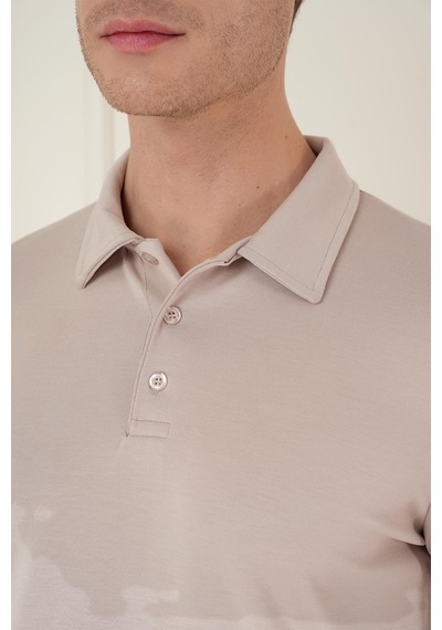 Efor Ts 893 Slim Fit Bej Spor T-shirt Bej