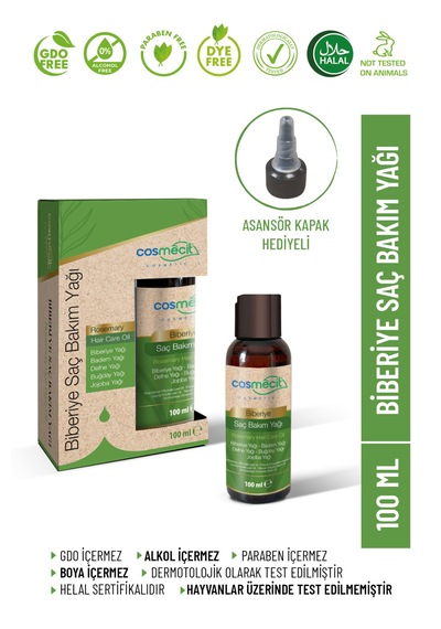 Biberiye Saç Bakım Yağı 100ml - Besleyici & Güçlendirici