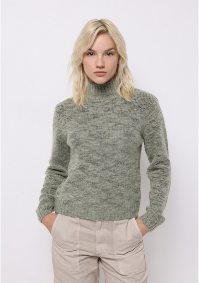 Colin's Colins Slim Fit Dik Yaka Düz Kadın Yeşil Kazak Cl1076811 Q1.v1 Grn Yeşil
