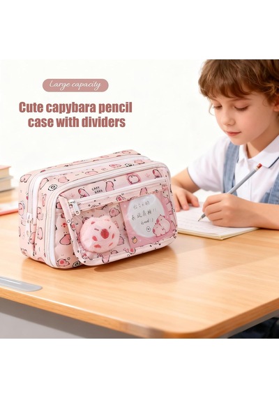 Capybara Kawaii Kalem Kutusu, Bölmeli, Büyük Kalem Kutusu, Capybara Kalem Kutusu, Capybaras Oyuncak Bebek Anahtarlıklı, Broş Çıkartmaları, Kadınlar Ve Erkekler İçin, Pembe., 22x13x7 Cm Diğer Capybara Kawaii Kalem Kutusu, Bölmeli, Büyük Kalem Kutusu, Capybara Kalem Kutusu, Capybaras Oyuncak Bebek Anahtarlıklı, Broş Çıkartmaları, Kadınlar Ve Erkekler İçin, Pembe., 22x13x7 Cm Diğer