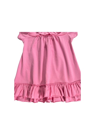 Fırfırlı Kız Çocuk Elbise-90686 Pembe