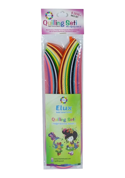 Quilling/quiling 10'lu Okul//sınıf Seti İnce 0,5x50 Cm 10 Ürün 8680422509907