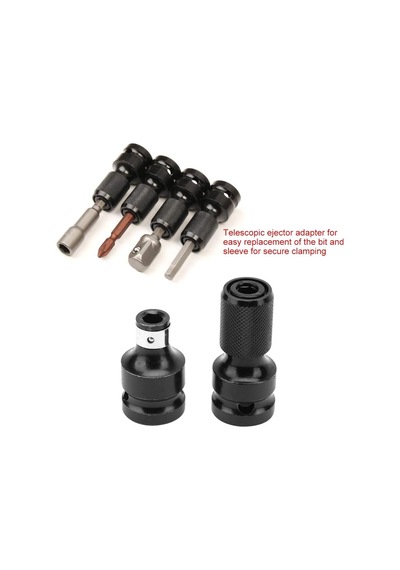 2 Adet Darbeli Matkap Ucu Adaptörü, Uç Tutucu, Lokma Adaptörü, 1/2 İnç 1/4 İnç Uç Adaptörü, Darbeli Matkap A