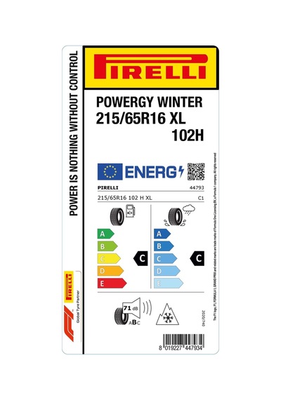 Pirelli 215/65R16 102H XL Powergy Winter Kış Lastiği 2025