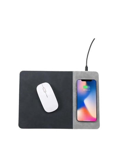 Wireless Şarj Mouse Pad, Gri