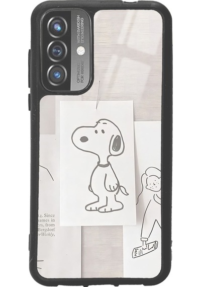 Reeder P13 Blue 2021 - 2022 Snoppy Tasarımlı Glossy Telefon Kılıfı Siyah