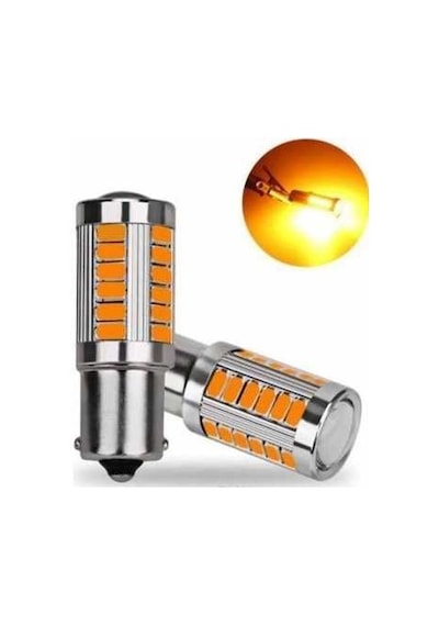 93 Led Ampul 12v Mercekli 33 Led Turuncu