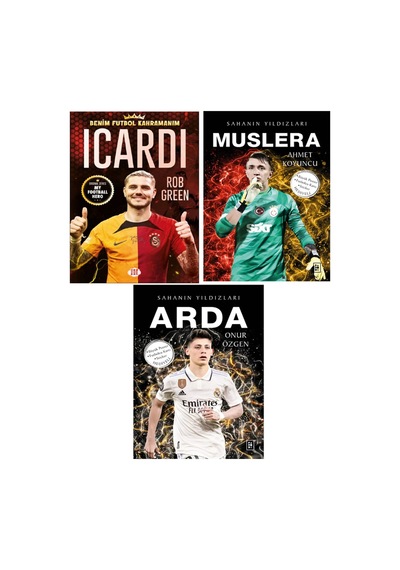 Sahanın Yıldızları Muslera - Arda - Futbol Kahramanım İcardi Futbolcu Kartı Poster Hediyeli Yeni