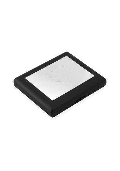 Zekupp Kalp Desenli Metal Sigara Tabakası N11.1012
