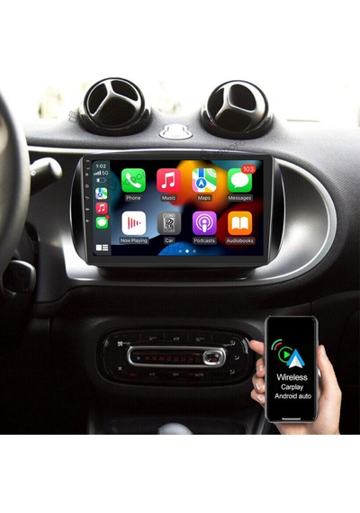 Smart Fortwo - Forfour Araç Multimedya Android Ekran Carplay Navigasyon 4+64 9" 15-19 P.black Fımex 9"