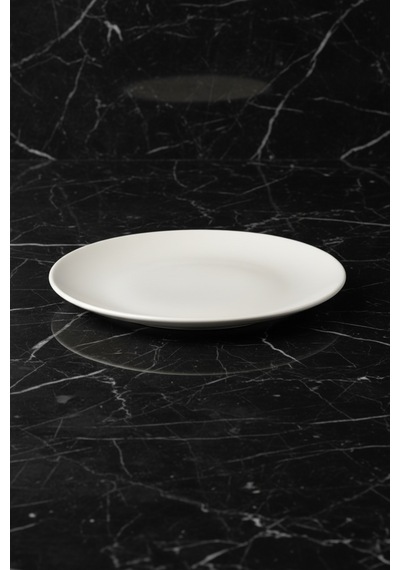 6'lı Ellips Oval Kayık Tabak 31cm Krem Rinart