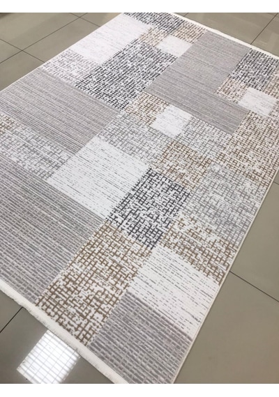 Merinos Halı Vista 76596 957 Serisi Triko Akrilik Salon Oturma Yatak Odası Halısı Gri