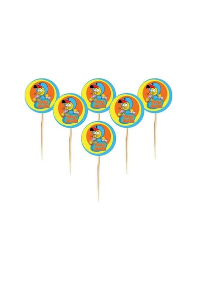 Kral Şakir Action Konsept Parti Cupcake Kürdan 16'lı