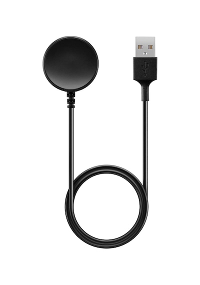 Caseonn Samsung Galaxy Watch 5 40mm Manyetik Usb Hızlı Şarj Kablosu Siyah Yüksek Amper