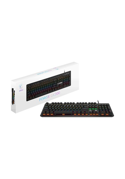 Gg Forge Gk300 Red Tr Gamıng Keyboard Mekanik Red Swıtch Rgb Backlıght