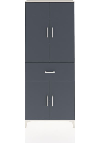 Arges Dolap 4 Raflı Tek Çekmeceli 4 Kapaklı 88x30x221 Aytaşı-... Aytaşı