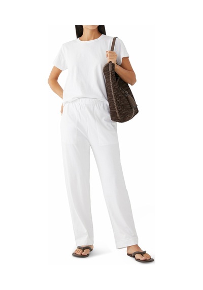 Lesétres Tapered Kesim Cep Pantolonu Beyaz