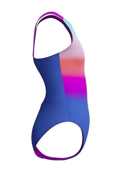 Speedo Digital Baskı Kız Çocuk Yüzücü Mayosu Pembe-mavi Mor