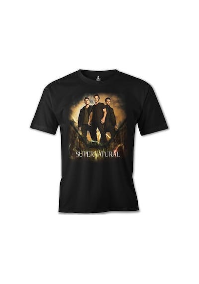 Supernatural Siyah Erkek Tshirt