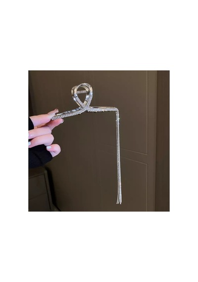 So-much Kadın Yeni Sezon Krıstal Taşlı Büyük Boy Metal Mandal Toka-6 Gümüş - 310696542 Gümüş - 310696542 Gümüş