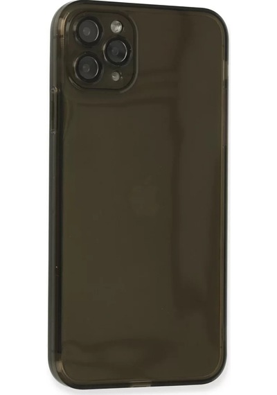 Newface Apple İphone 11 Pro Max Kılıf Fly Lens Silikon - Siyah