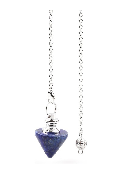 Lapis Lazuli Doğal Taş Pandül N11.28197 Gümüş