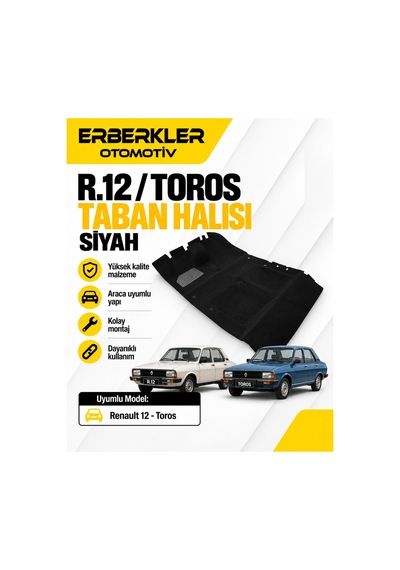 R.12 / Toros Taban Halısı Siyah - Erb090