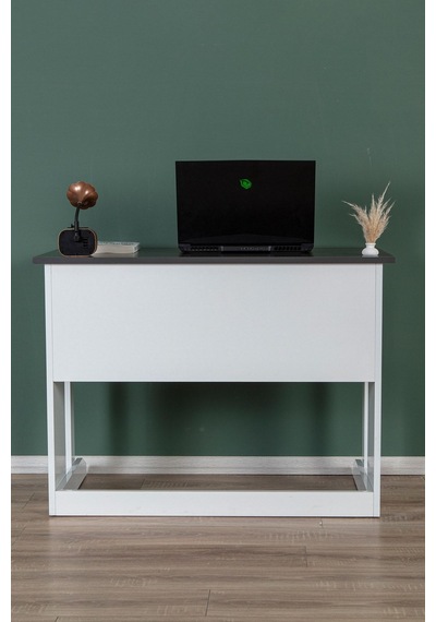Enda Home Pillar Kütüphaneli Geniş Çalışma Masası 100x56 Cm Antrasit Enda Home Pillar Kütüphaneli Geniş Çalışma Masası 100x56 Cm Antrasit