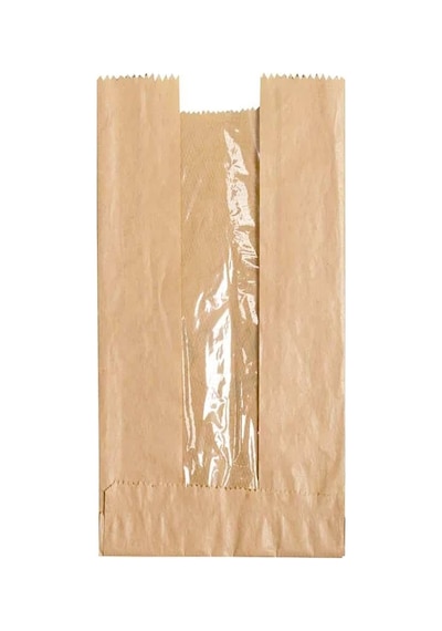 Pencereli Kraft Baget Ekmek Fırın Kese Kağıdı - Orta Boy - 15 X 41 Cm. - 0.510 Kg. - Paket