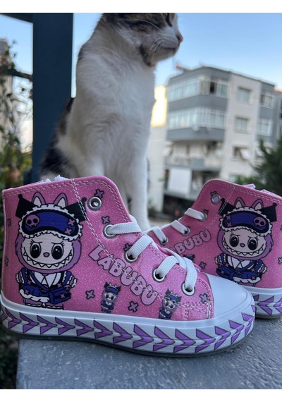 Scarpe Magiche Labubu Pembe Kız Çocuk Ayakkbısı 31-35 Numara Arası Işıksızdır Pembe