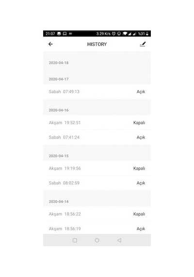 Cuppon Cep Telefonundan Kepenk Panjur Kontrol