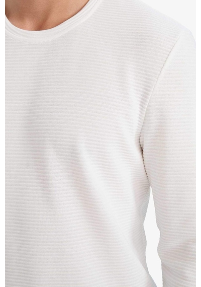 Defacto Slim Fit Dar Kesim Bisiklet Yaka Sweatshirt G2605ax25auwt32 Beyaz-wt32 Defacto Slim Fit Dar Kesim Bisiklet Yaka Sweatshirt G2605ax25auwt32 Beyaz-wt32