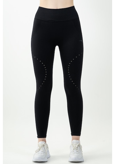 Maraton Active Slimfit Kadın Koşu Siyah Tayt 812118-siyah