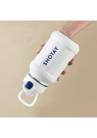 Shotay Çelik Termos Matara 720ml Beyaz