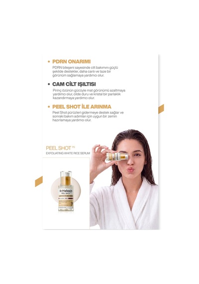 Pirinç Ve Pdrn İçerikli Pürüzsüzleştirici Cam Cilt Etkili Serum 30 Ml