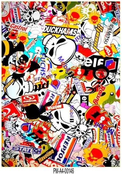 Hellaflush Tasarım A4 Tek Parça Sticker Seti 11 Diğer