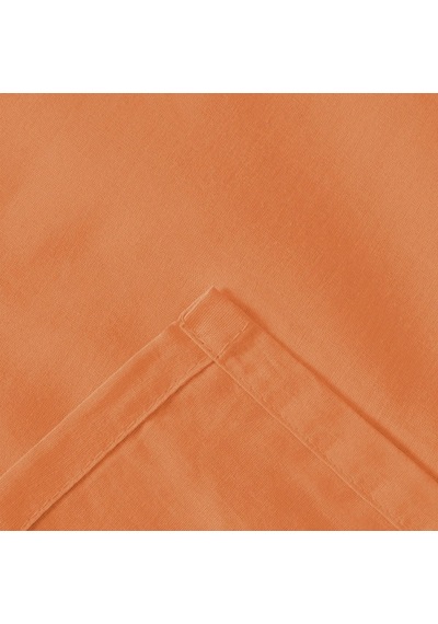 Soft Çift Kişilik Düz Kenar Çarşaf - Turuncu - 240x260 Cm Renkli