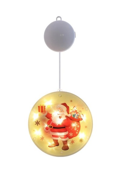 Noel Baba Yılbaşı Işığı, Noel Perde Pencere Dekorasyonu Led Aydın