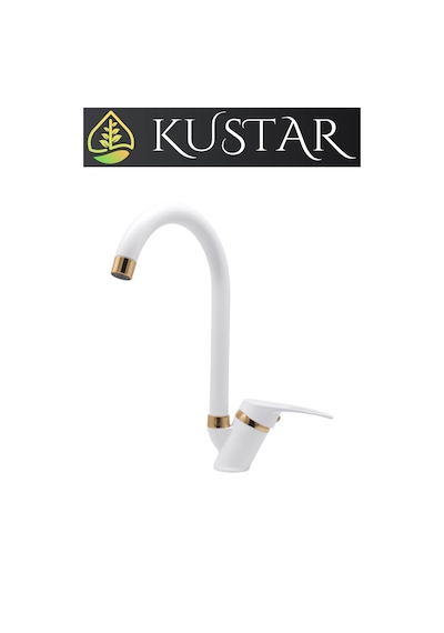 Kustar Cambridge Gold Beyaz Mutfak Evye Bataryası