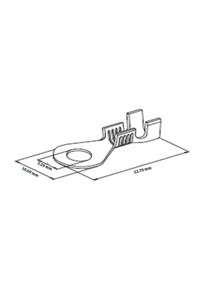 Mesa (25 Adet) 4 Numara Kablo Ucu- 5,2mm (Skn-4) Tş2424