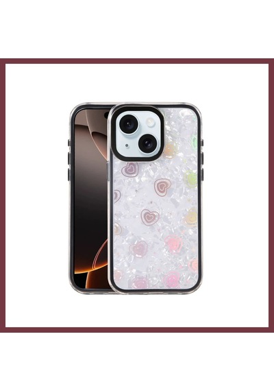 Storeşahin Apple Uyumlu iPhone 14 Lumi Desenli Kapak - Siyah Shn0720
