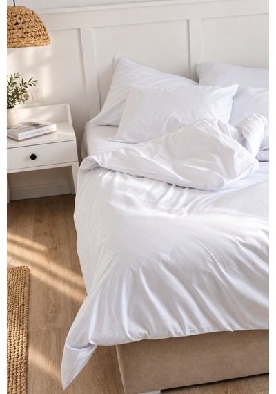 Berlin Serisi 2 Adet King Size -büyük Boy 63tel Yastık Kılıfı Pamuk Ranforce 60 80cm Beyaz