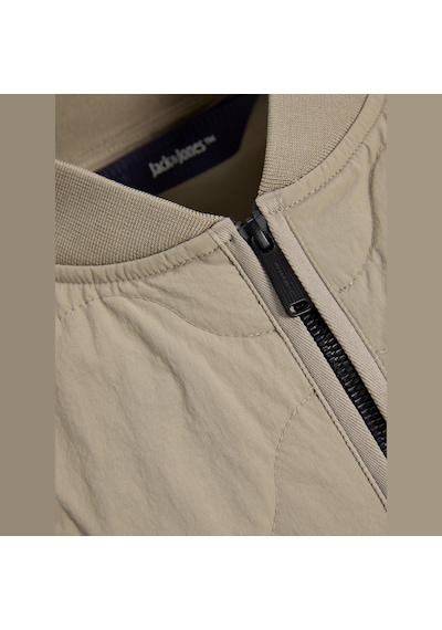 Jack & Jones Erkek Beyzbol Yaka Uzun Kollu Puffer Mont - Axel - 12298748 Winter Twig