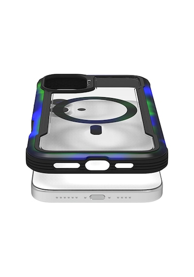 Apple iPhone 16 Pro Kılıf Magsafe Uyumlu Airbagli Raptic Shield 2.0 Serisi Şeffaf Arka Yüzey Kapak Siyah