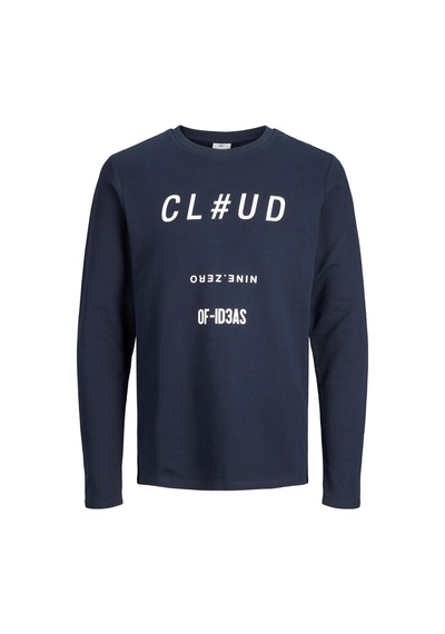 Jack & Jones Jconevo Sweat Mıx Pack Erkek Koyu Mavi Sweatshirt - 12145912 Lacivert