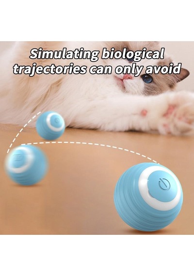 İnteraktif Kedi Oyuncakları Akıllı İnteraktif Kedi Oyuncak Topu Otomatik Hareketli Kedi Topu Oyuncakları Dokunmatik Kontrol Kedi