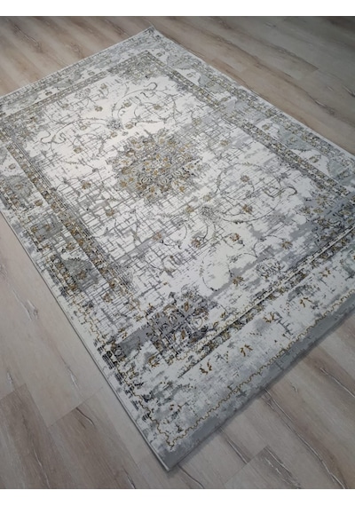 Saray Halı Palet Sh323Lj0 Gri Hardal Halı 160 x 230 CM